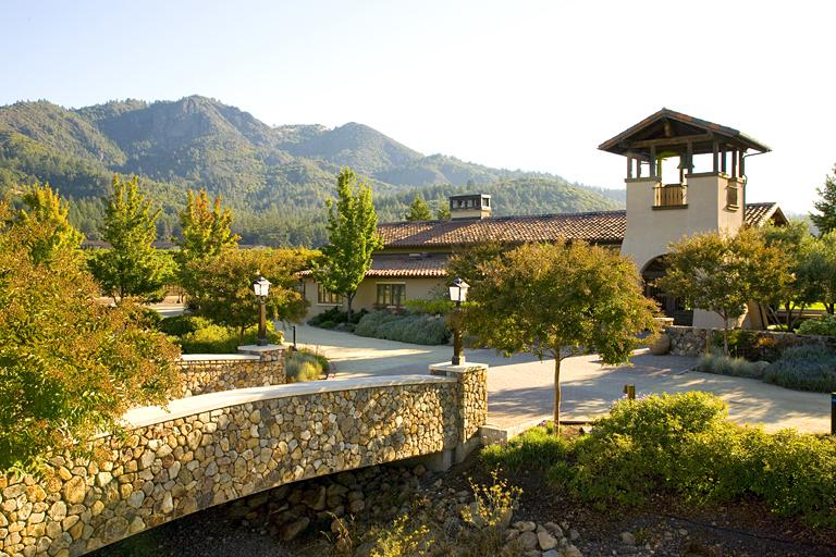 The St. Francis Winery Visitor Center, tasting room, and Wild Oak Vineyard.